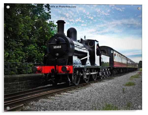 12322 locomotive train Acrylic by Derrick Fox Lomax