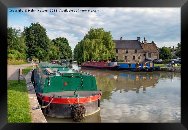 The Kennet and Avon Canal Framed Print by Helen Hotson