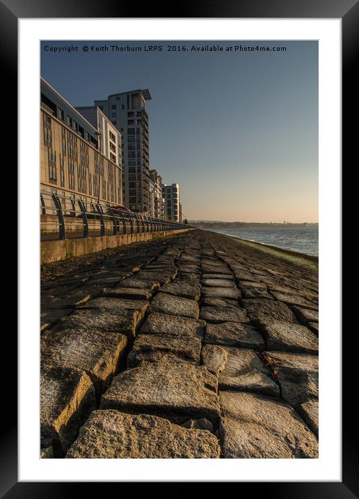 Newhaven Flats Sunset Framed Mounted Print by Keith Thorburn EFIAP/b