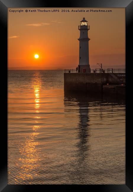 Newhaven Harbour Sunset Framed Print by Keith Thorburn EFIAP/b