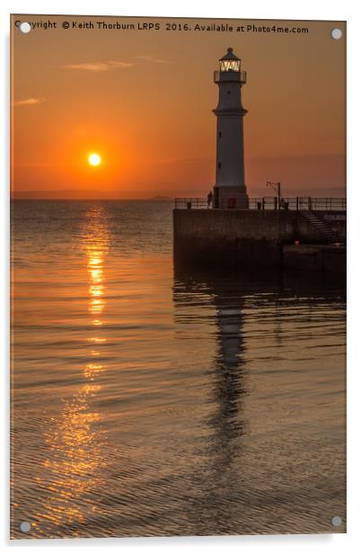 Newhaven Harbour Sunset Acrylic by Keith Thorburn EFIAP/b