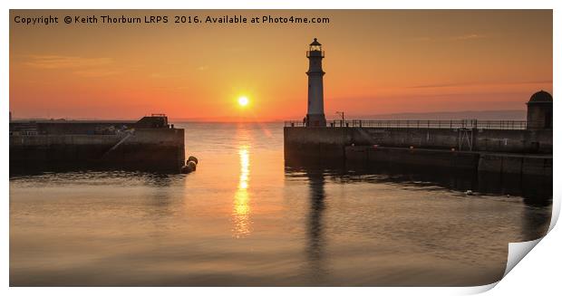 Newhaven Harbour Sunset Print by Keith Thorburn EFIAP/b