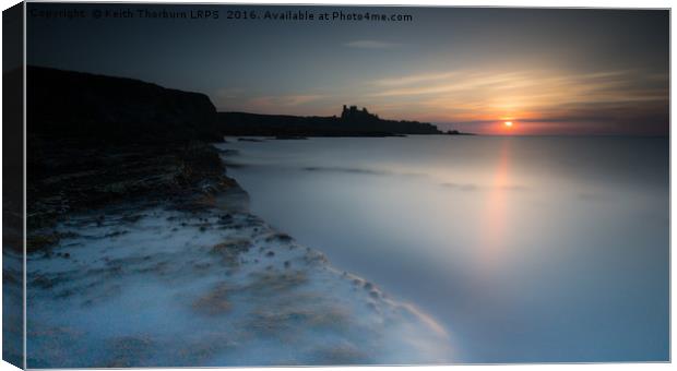 Tantallon Castle Sunset Canvas Print by Keith Thorburn EFIAP/b