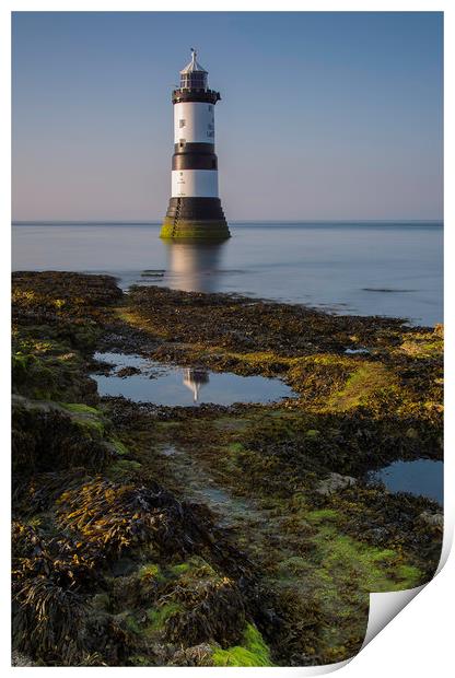 Penmon Lighthouse Reflection Print by Eric Pearce AWPF