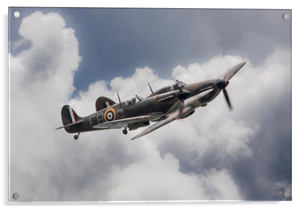 Spitfire & Hurricane Acrylic by J Biggadike