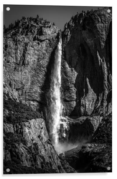 Majesty of Upper Yosemite Falls Acrylic by Gareth Burge Photography