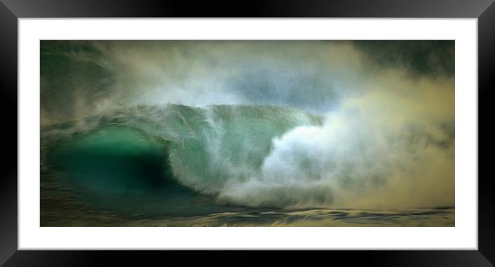 Waves In Art Framed Mounted Print by Clive Eariss