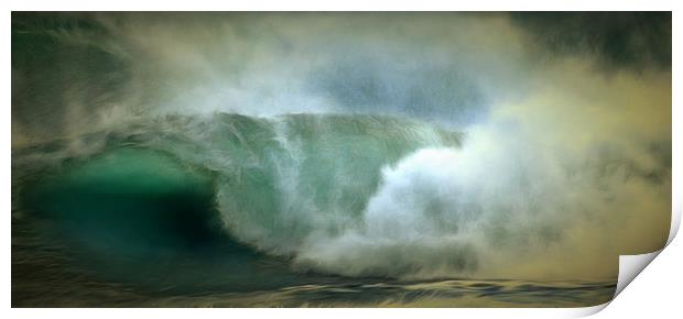 Waves In Art Print by Clive Eariss