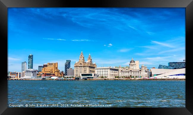 Liverpool Waterfront Framed Print by John B Walker LRPS