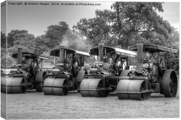 Traction Engines Canvas Print by Andrew Heaps