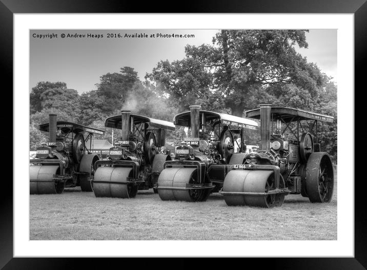 Traction Engines Framed Mounted Print by Andrew Heaps