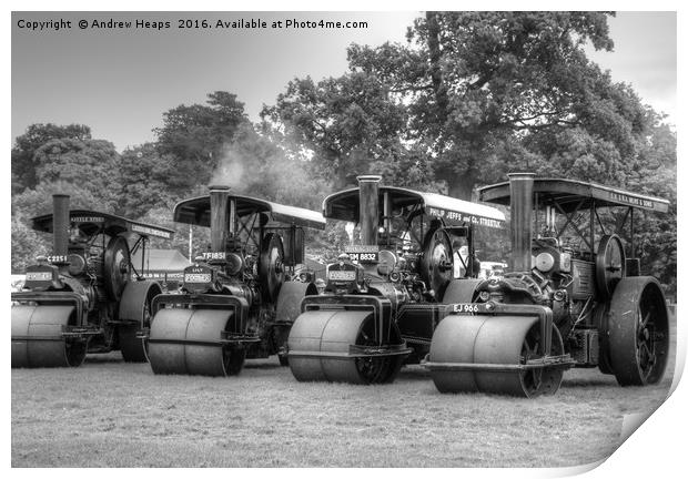 Traction Engines Print by Andrew Heaps