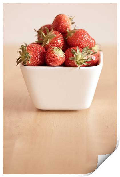 Strawberries Print by Tara Taylor
