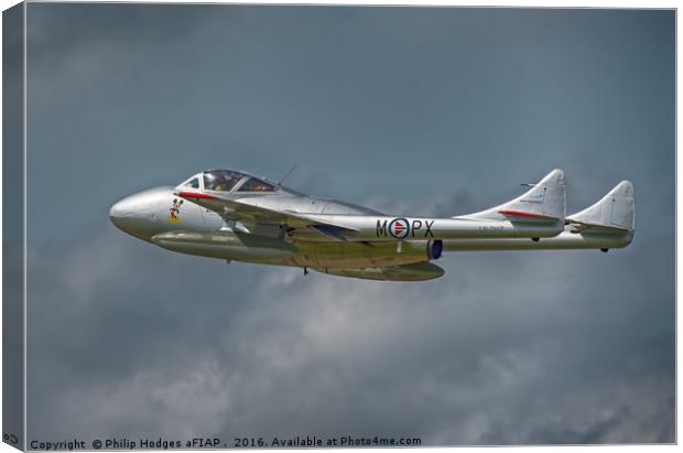 DeHavilland Vampire T55 Canvas Print by Philip Hodges aFIAP ,