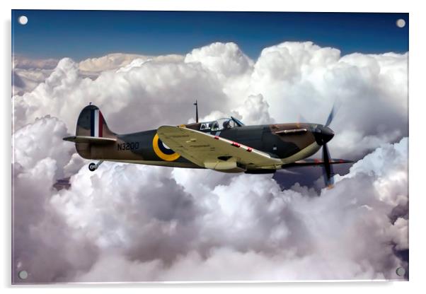 Supermarine Spitfire Mk1 N3200 Acrylic by J Biggadike