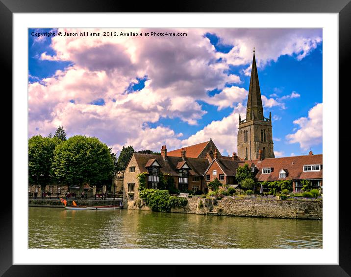 Along the Thames. Framed Mounted Print by Jason Williams