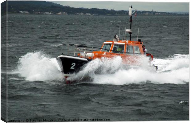 Belfast Harbour Pilot Boat Canvas Print by Stephen Maxwell