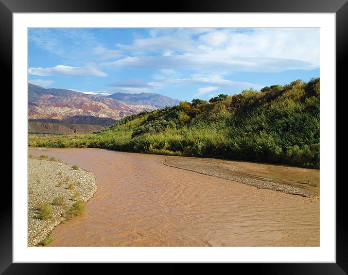 Brown River Framed Mounted Print by Shervin Moshiri