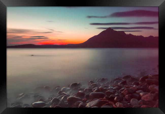 The Fires of Elgol Framed Print by Eric Pearce AWPF