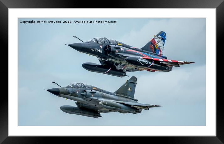 Ramex Delta Pair Framed Mounted Print by Max Stevens