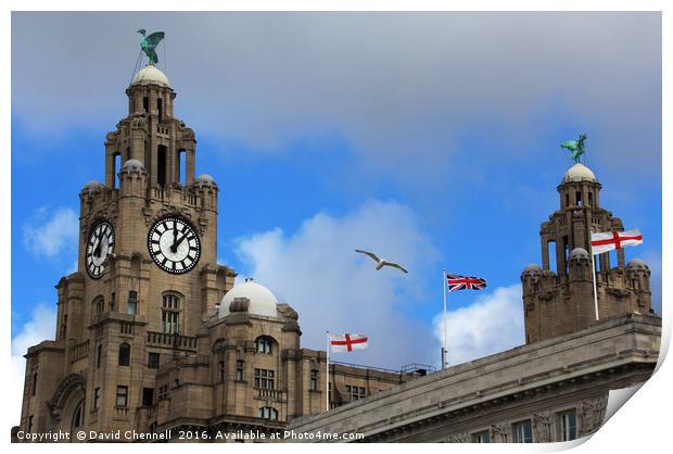 Royal Liver Building  Print by David Chennell