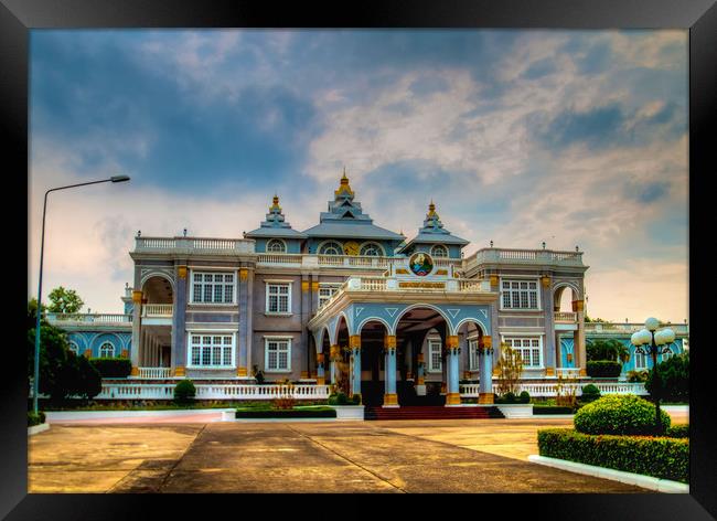 The Presidential Palace -Laos Framed Print by Annette Johnson