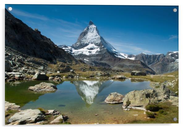 Matterhorn  Acrylic by Paul Fine