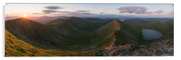 Swirral Edge Sunset Acrylic by James Grant