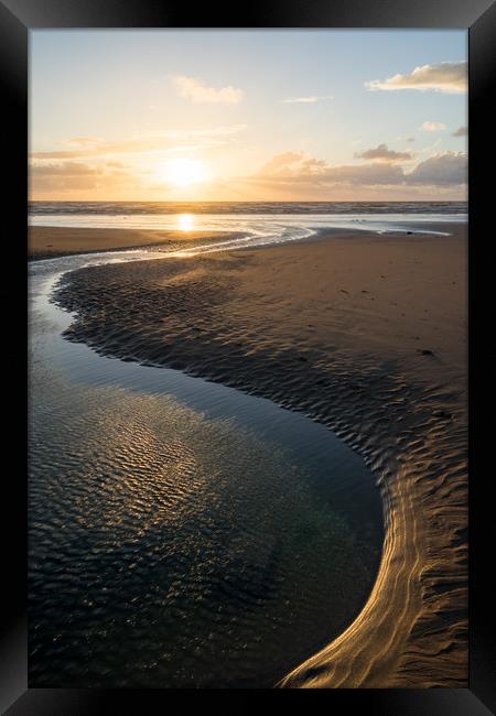 Seascale S-Curve Framed Print by James Grant