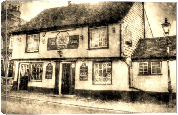 The Coopers Arms Pub Rochester Vintage Canvas Print by David Pyatt