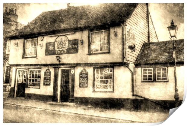 The Coopers Arms Pub Rochester Vintage Print by David Pyatt