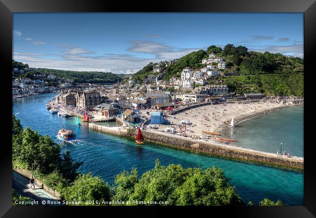 A busy summer's day on the River Looe  Framed Print by Rosie Spooner