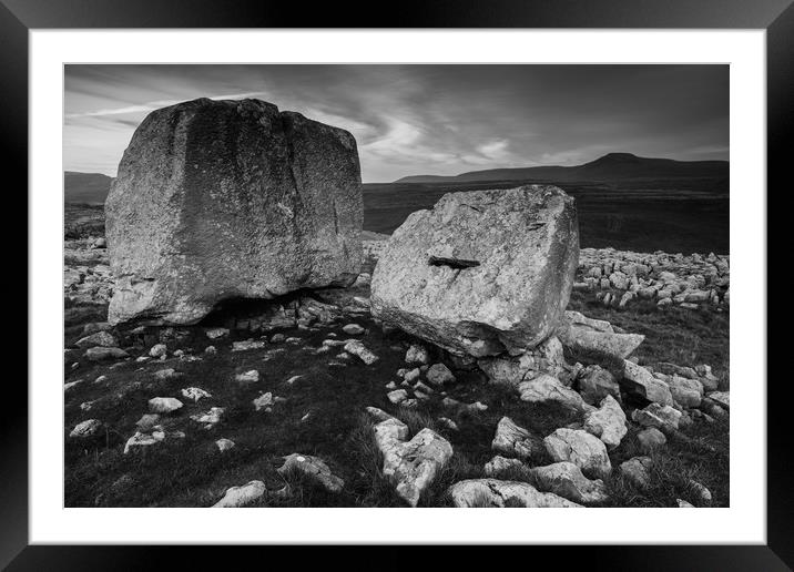Cheese Press Stone Framed Mounted Print by James Grant