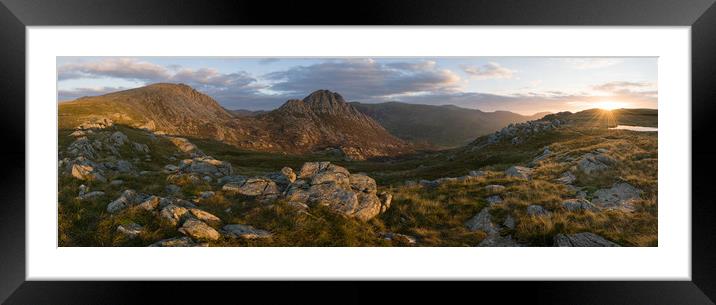 Llyn-Y-Caseg Fraith Sunrise Framed Mounted Print by James Grant