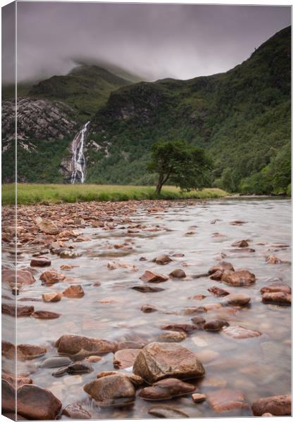 Steall Falls Canvas Print by James Grant