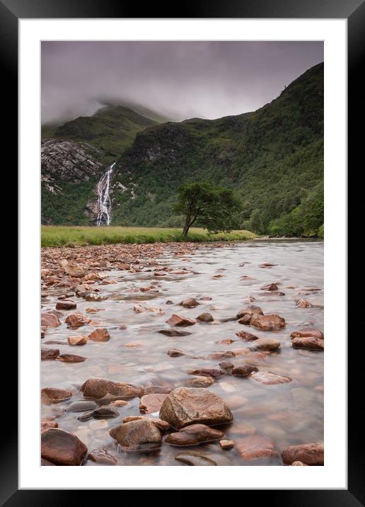 Steall Falls Framed Mounted Print by James Grant