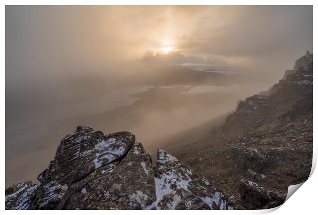Stac Polliadh Sunset Print by James Grant