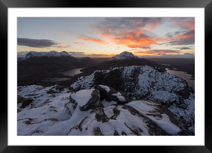 Stac Polliadh Sunrise Framed Mounted Print by James Grant