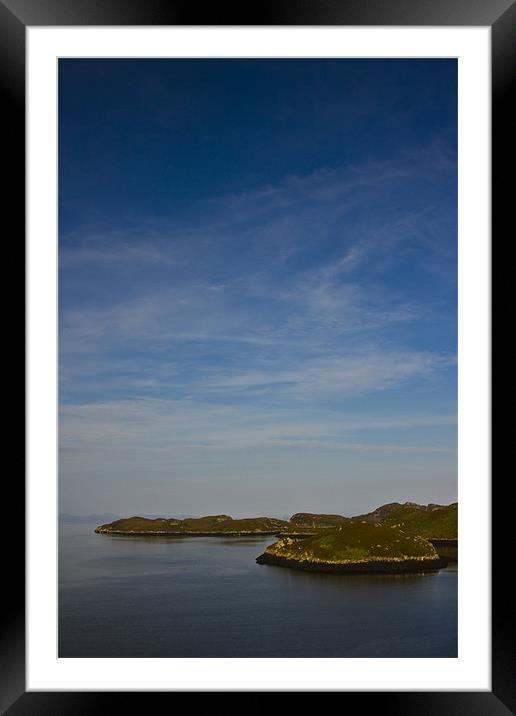 Coastal view from the old pier at Loch Skipport Framed Mounted Print by Gabor Pozsgai