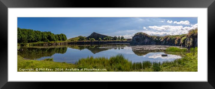 Cawfield Quarry Framed Mounted Print by Phil Reay