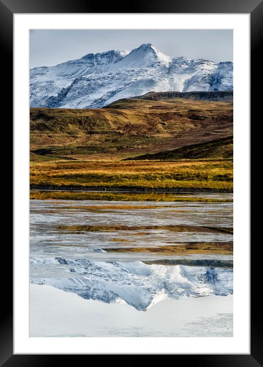 Mountain Reflections Framed Mounted Print by Eric Pearce AWPF