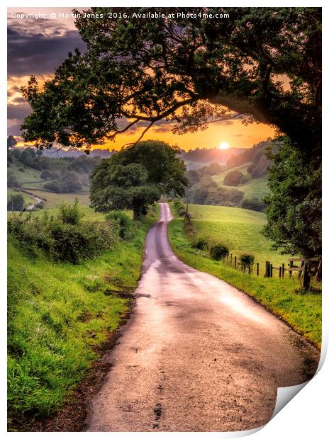 The Road to Kirby Knowle Print by K7 Photography