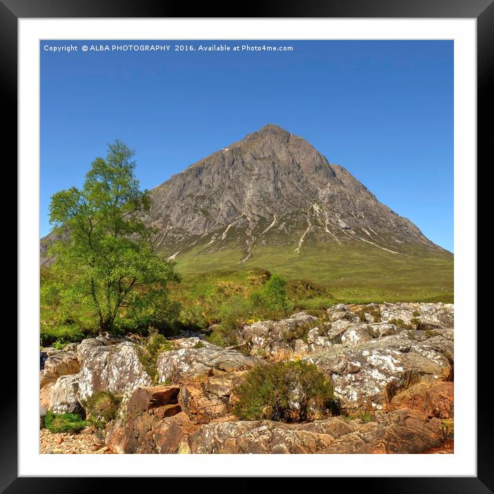 Buachaille Etive Mor. Framed Mounted Print by ALBA PHOTOGRAPHY