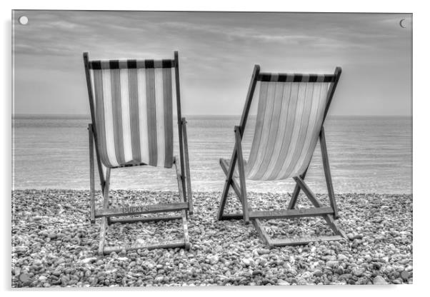 Shore Seats Acrylic by Malcolm McHugh