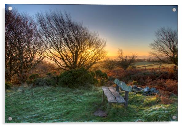 The Winter Sunrise Acrylic by Eric Pearce AWPF