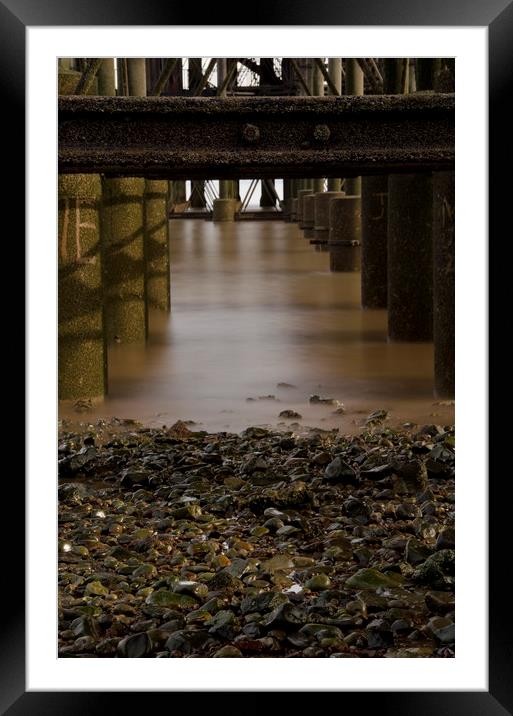Under the Pier Framed Mounted Print by Eric Pearce AWPF