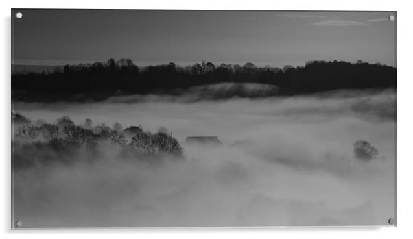 Misty Morn Acrylic by Eric Pearce AWPF