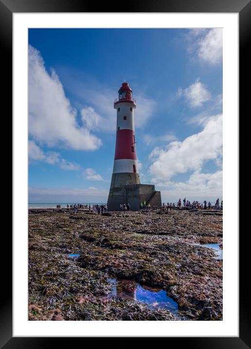 Beachy Head Lighthouse Walk Framed Mounted Print by LensLight Traveler