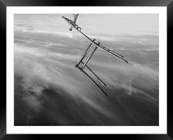 Chair in Space Framed Mounted Print by Tony Sharp LRPS CPAGB