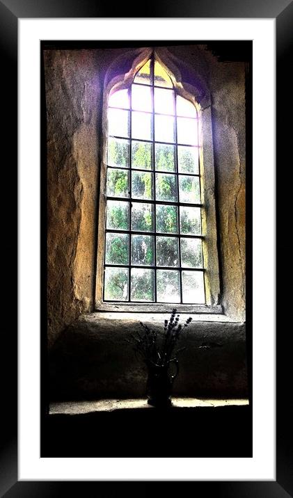The Window Framed Mounted Print by Carmel Fiorentini